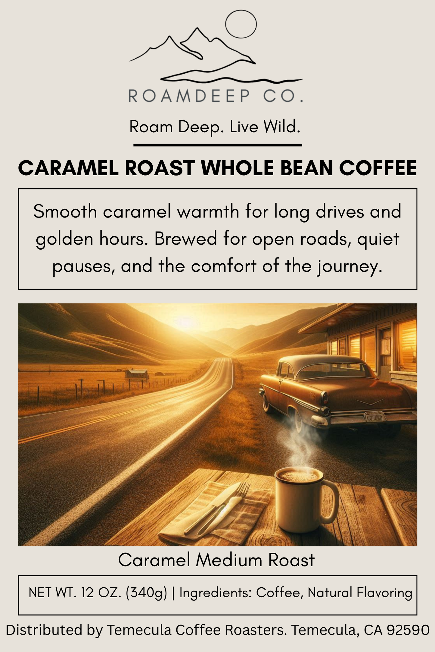 Caramel Whole Bean Coffee