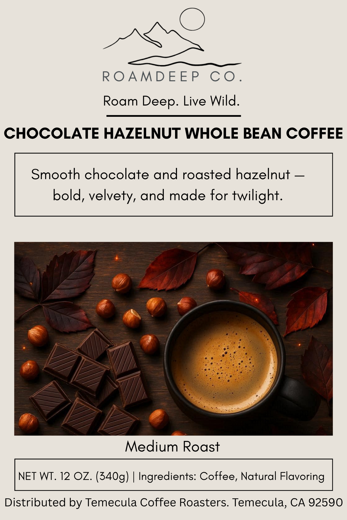 Chocolate Hazelnut Ground Coffee