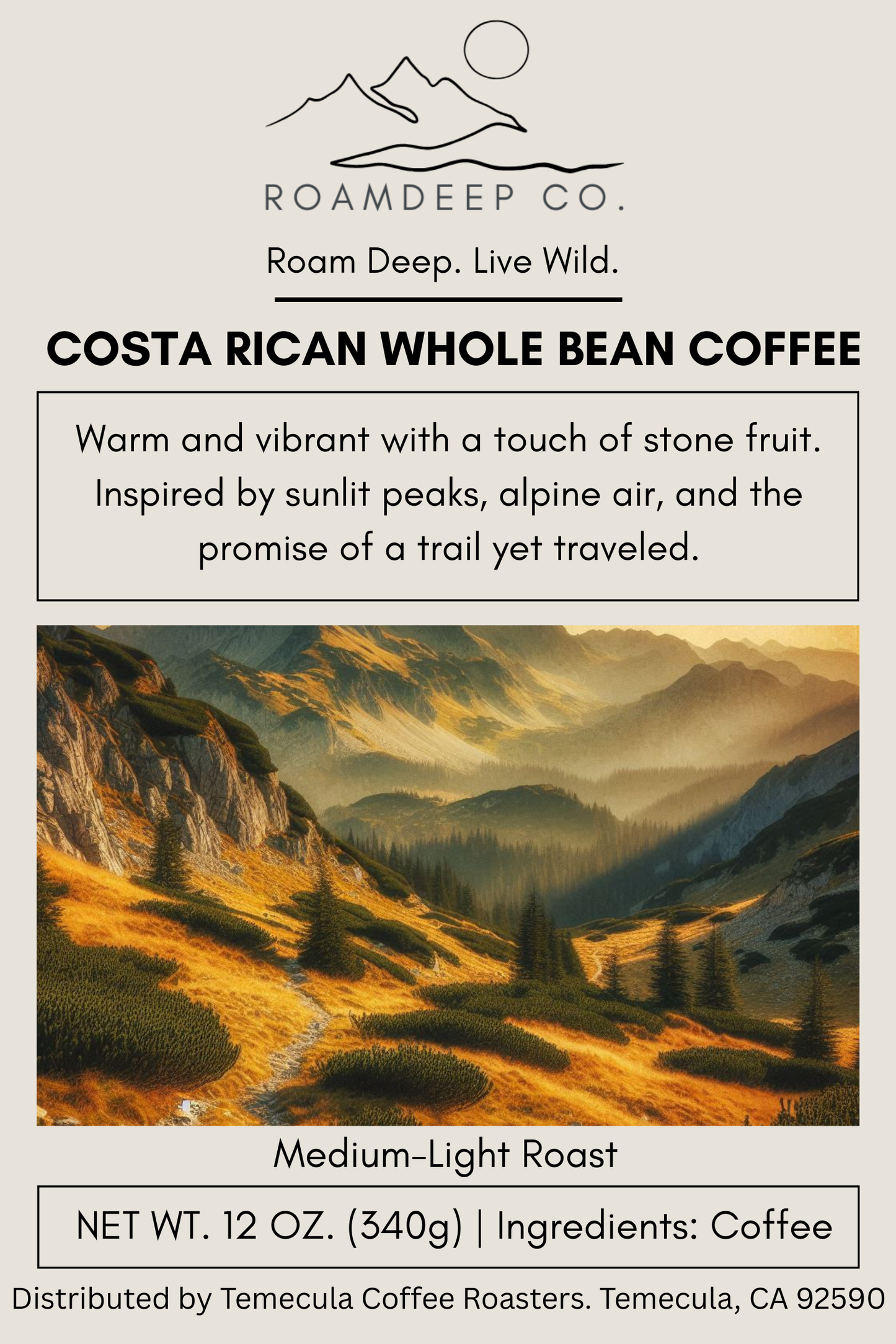 Costa Rican Whole Bean Coffee