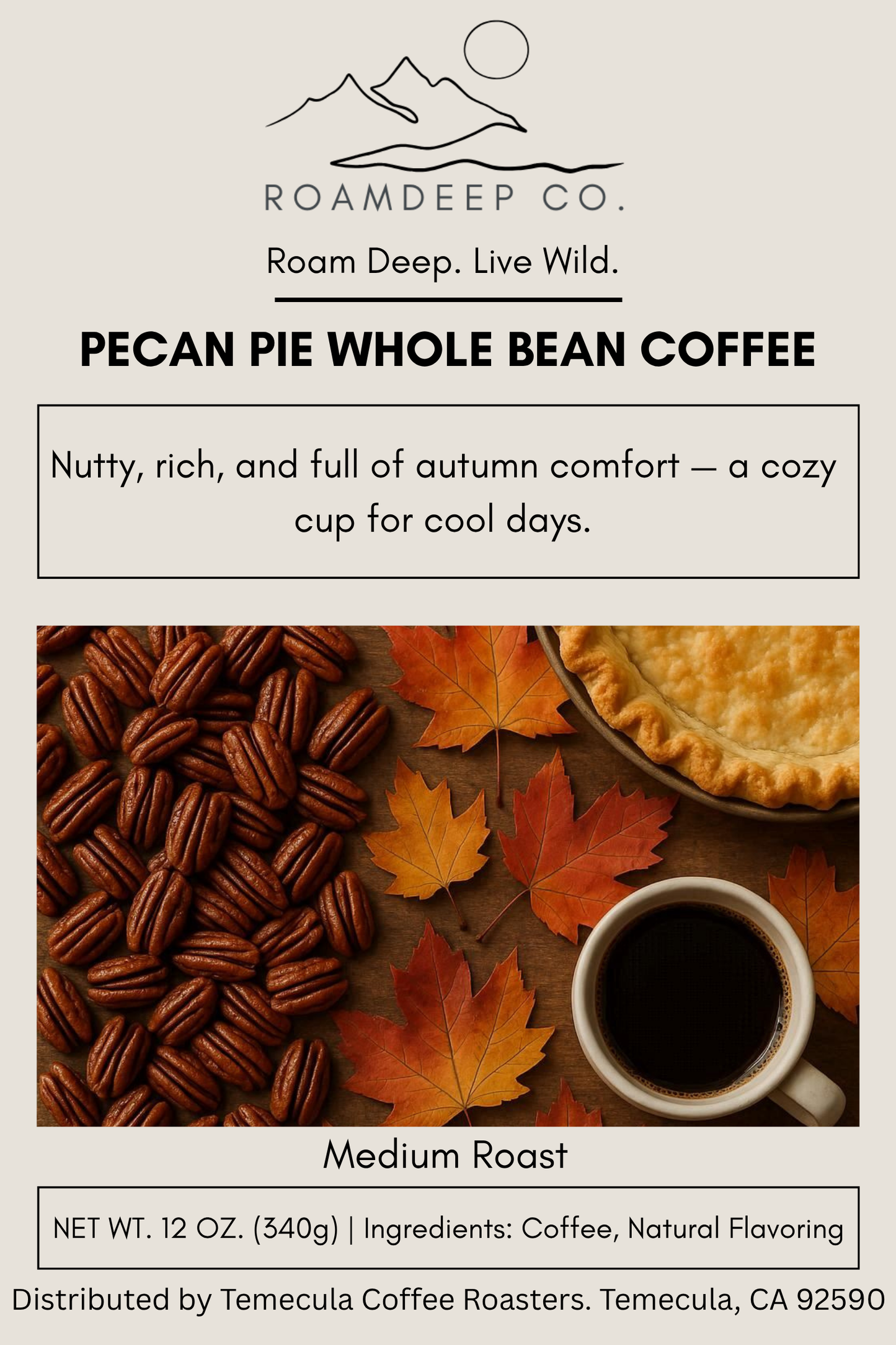 Pecan Pie Whole Bean Coffee